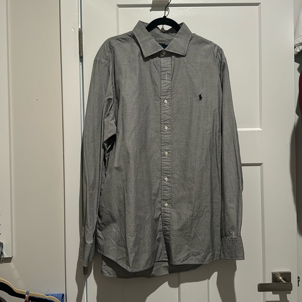 Grey Ralph Lauren Dress Shirt